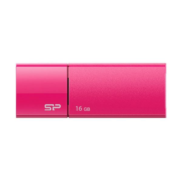 （まとめ）シリコンパワーUSB2.0フラッシュメモリ Ultima U05 16GB ピンク SP016GBUF2U05V1H 1個【×5セット】