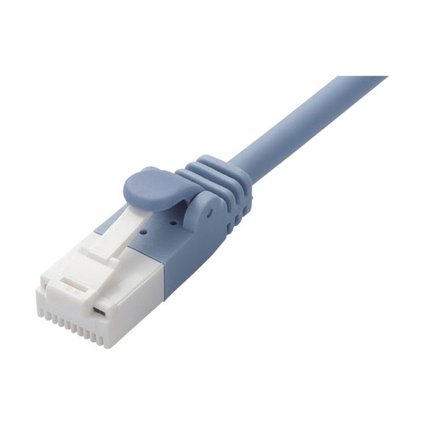 （まとめ）エレコムツメ折れ防止やわらかLANケーブル Cat6A準拠 ブルー 10m LD-GPAYT/BU100 1本【×3セット】