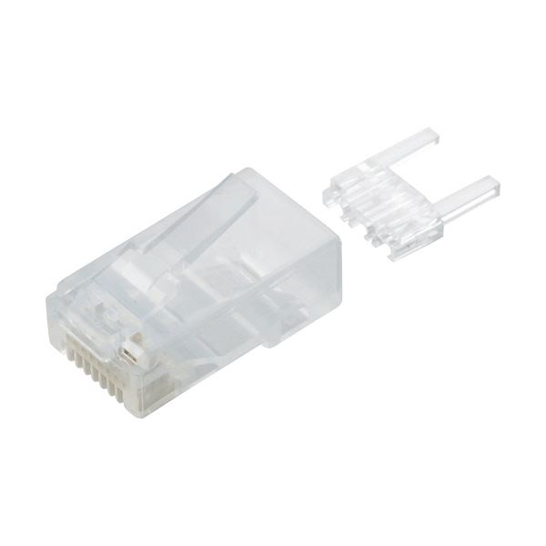 （まとめ）エレコム ツメの折れないLANコネクタカテゴリー6 LD-6RJ45T10/T 1パック(10個)【×3セット】