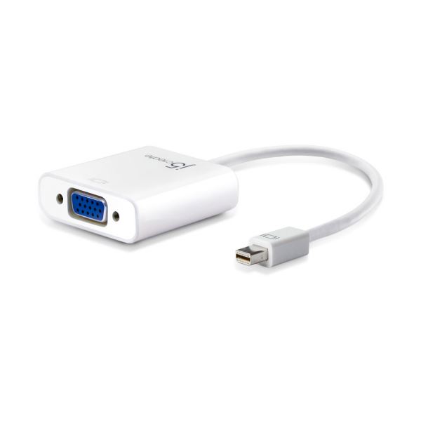 （まとめ）j5 Create MiniDisplayPort VGA変換アダプター JDA112 1個【×2セット】