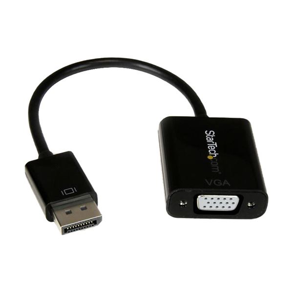 （まとめ）StarTech DisplayPort1.2-VGA変換アダプタ 1920×1200 ブラック DP2VGA3 1個【×2セット】