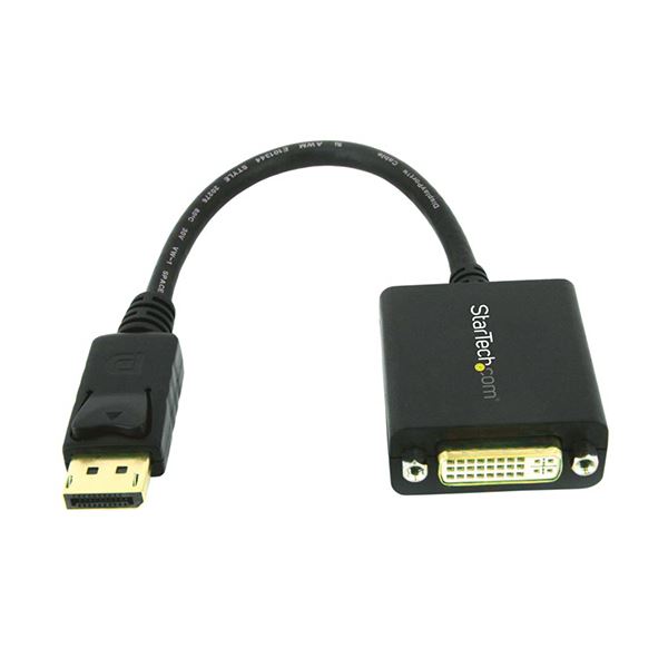 （まとめ）StarTechDisplayPort-DVI変換アダプタ 1920×1200 ブラック DP2DVI2 1個【×3セット】