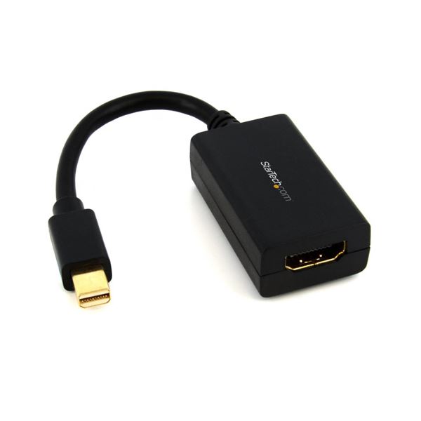 （まとめ）StarTech MiniDisplayPort-HDMI変換アダプタ(黒) MDP2HDMI 1個【×3セット】