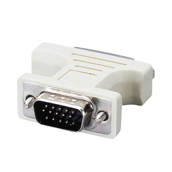 （まとめ）エレコム DVI-I変換アダプタ(DVI-I29pin)メス-(ミニD-Sub15pin)オス AD-DVFTD15M 1個【×5セット】