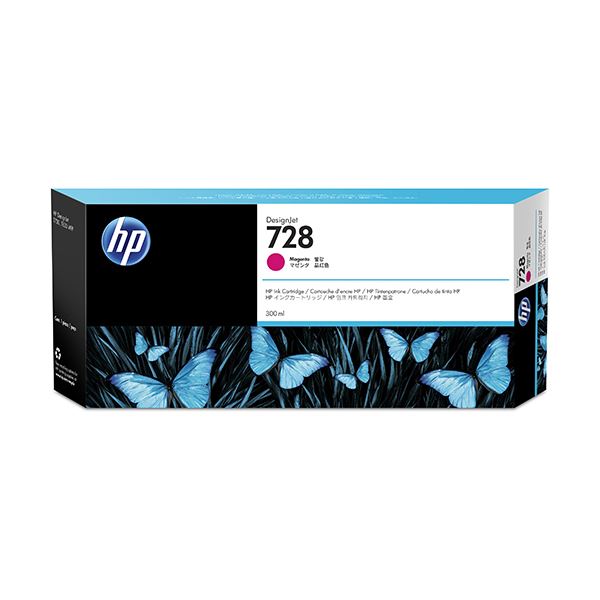 HP HP728 インクカートリッジマゼンタ 300ml F9K16A 1個