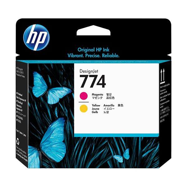 HP 774 プリントヘッドマゼンタ/イエロー P2V99A 1個