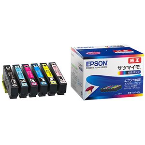 エプソン インクカートリッジ サツマイモ6色パック SAT-6CL 1箱（6個：各色 1個）