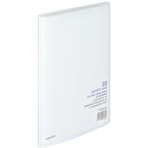 コクヨ クリヤーブック（キャリーオール）固定式 A4タテ 10ポケット 背幅8mm 透明 ラ-2T 1セット（40冊）