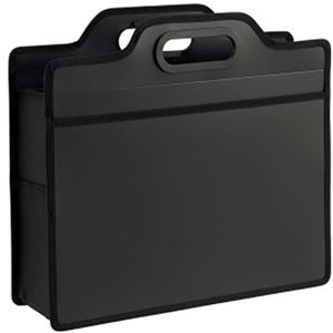 ライオン事務器 オフィスキャリングバッグ（ビジカル）タテ330×ヨコ365×厚さ110mm ブラック BK-353B 1セット（5個）