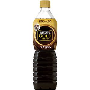 ネスレ ネスカフェ ゴールドブレンドボトルコーヒー 甘さひかえめ 900ml ペットボトル 1セット（24本：12本×2ケース） - 拡大画像