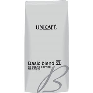 ユニカフェ ホールビーンズベーシックブレンド 500g（豆）/袋 1セット（4袋） - 拡大画像