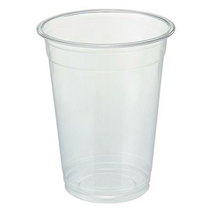 TANOSEE リサイクルPETカップ（広口）510ml（17オンス）1セット（1000個：50個×20パック） - 拡大画像