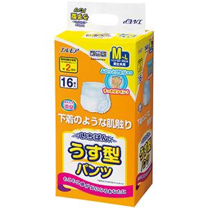 カミ商事 エルモア いちばんうす型パンツ M-L 1セット（64枚：16枚×4パック）