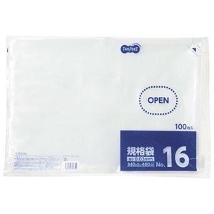 TANOSEE 規格袋 16号0.03×340×480mm 1セット（1000枚：100枚×10パック）