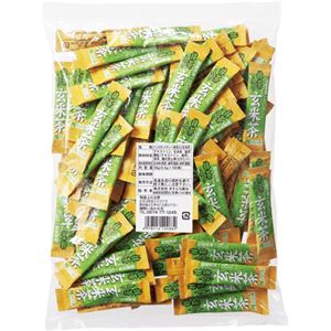 （まとめ）ますぶち園インスタント抹茶入り玄米茶スティック 0.6g 1セット（300本：100本×3袋）【×2セット】 - 拡大画像