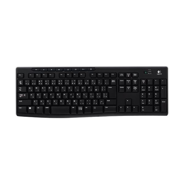 （まとめ）ロジクール WirelessKeyboard ブラック K270 1台【×2セット】