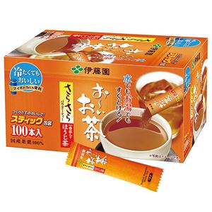（まとめ）伊藤園 おーいお茶 さらさらほうじ茶スティック 0.8g 1箱（100本）【×5セット】 - 拡大画像