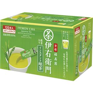 （まとめ）宇治の露製茶 伊右衛門インスタント緑茶スティック 0.8g 1箱（120本）【×5セット】 - 拡大画像