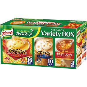 （まとめ）味の素 クノール カップ スープバラエティボックス 1箱（30食）【×5セット】 - 拡大画像