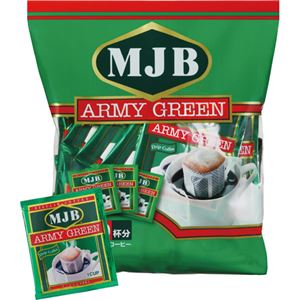 （まとめ）MJB ドリップコーヒーアーミーグリーン 7g 1セット（90袋：30袋×3パック）【×5セット】 - 拡大画像