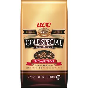 （まとめ）UCC ゴールドスペシャルスペシャルブレンド 1000g（粉）1袋【×5セット】 - 拡大画像