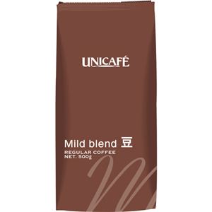 （まとめ）ユニカフェ ホールビーンズマイルドブレンド 500g（豆）1袋【×5セット】 - 拡大画像