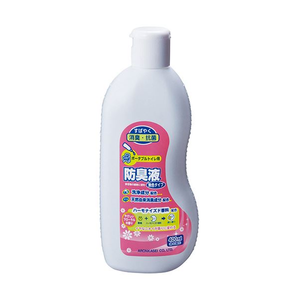 （まとめ）アロン化成 ポータブルトイレ用防臭液無色タイプ 400ml 533-207 1本【×5セット】