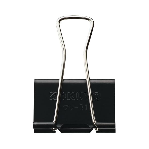 （まとめ）コクヨ ダブルクリップ 超特大口幅50mm 黒 クリ-31 1セット（10個）【×5セット】
