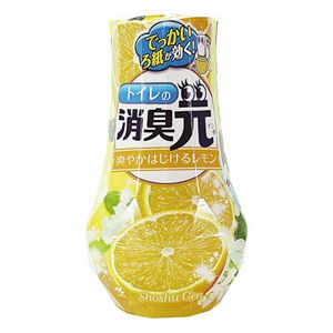 （まとめ）小林製薬 トイレの消臭元爽やかはじけるレモン 400ml 1セット（5個）【×5セット】