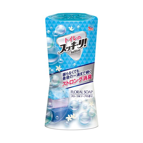 （まとめ）アース製薬 トイレのスッキーリ！フローラルソープ 400ml 1セット（3個）【×5セット】