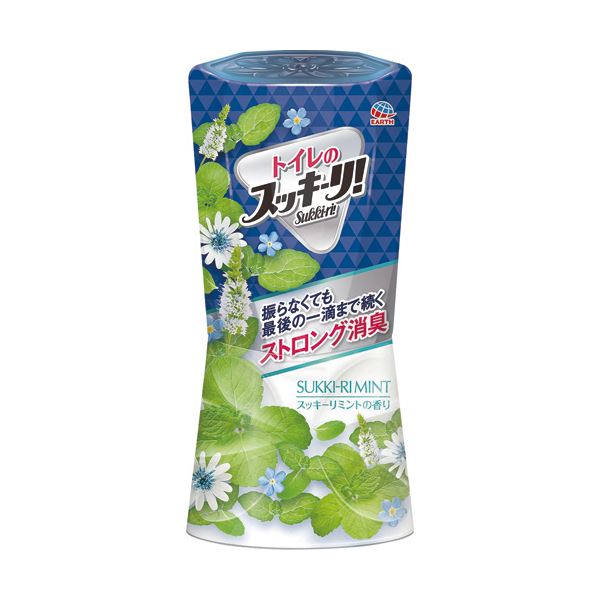 （まとめ）アース製薬 トイレのスッキーリ！スッキーリミント 400ml 1セット（3個）【×5セット】