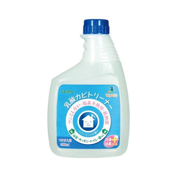 （まとめ）アズマ工業乳酸カビトリーナー洗浄効果プラス付替用 400ml 1本【×5セット】