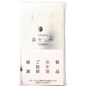 （まとめ）王子ネピア ネピア鼻セレブ ITSUMOPLUS 48組 1パック（10個）【×5セット】