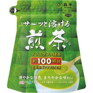 （まとめ）森半 サーッと溶ける煎茶 60g 1袋【×10セット】 - 拡大画像