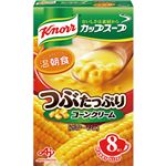 （まとめ）味の素 クノール カップ スープつぶたっぷりコーンクリーム 16.5g 1箱（8食）【×10セット】