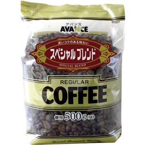 （まとめ）国太楼 アバンス 徳用スペシャルブレンド 500g（豆）1袋【×10セット】 - 拡大画像