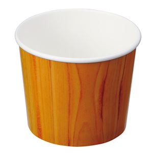 （まとめ）サンナップ 木柄スープカップ 395ml SC3940KN 1パック（40個）【×10セット】 - 拡大画像