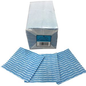 （まとめ）東京メディカル デリクロス 20×20cm ブルー FT-6203 1パック（100枚）【×10セット】