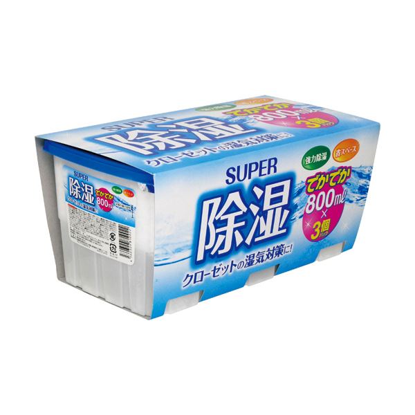 （まとめ）あらた アドグッド 除湿剤 大容量800ml 1パック（3個）【×10セット】