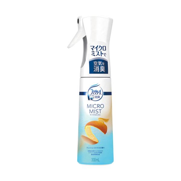 （まとめ）P＆G ファブリーズマイクロミスト フレッシュ・シトラスの香り 本体 300ml 1本【×10セット】