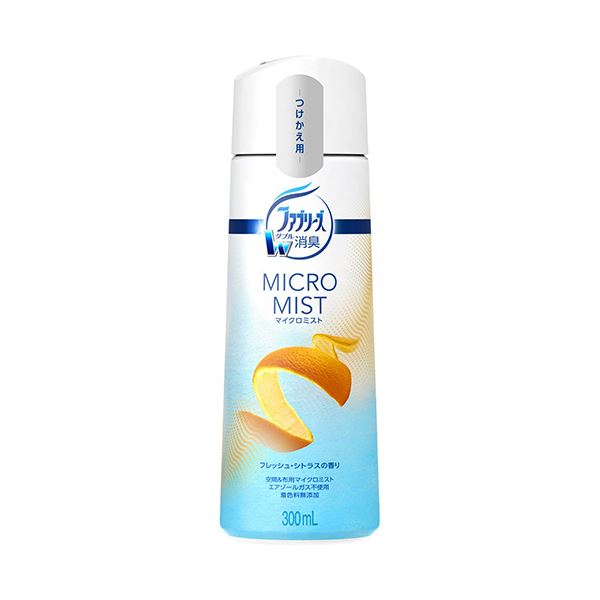 （まとめ）P＆G ファブリーズマイクロミスト フレッシュ・シトラスの香り つけかえ用 300ml 1本【×10セット】