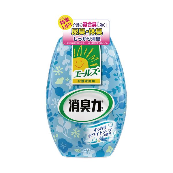 （まとめ）エステー エールズ 消臭力 部屋用ホワイトソープ 400ml 1個【×10セット】