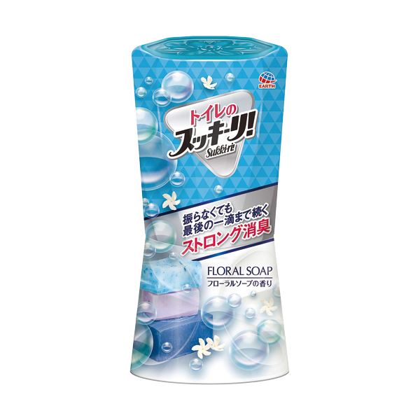 （まとめ）アース製薬 トイレのスッキーリ！フローラルソープ 400ml 1個【×10セット】