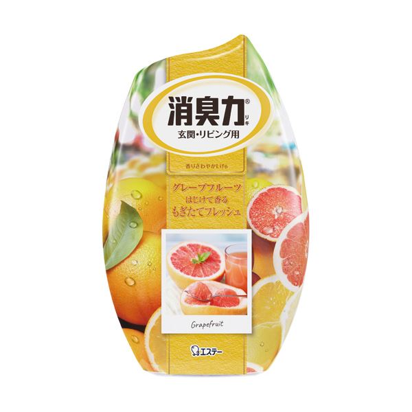 （まとめ）エステー お部屋の消臭力 グレープフルーツ 400ml 1個【×10セット】