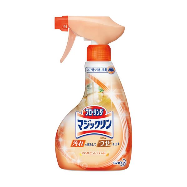 （まとめ）花王 フローリングマジックリンつや出しスプレー 本体 400ml 1本【×10セット】