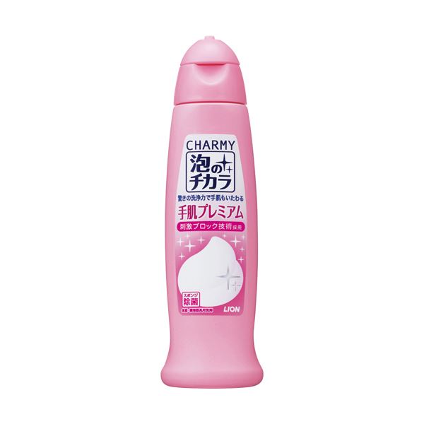 （まとめ）ライオン CHARMY泡のチカラ手肌プレミアム 本体 240ml 1本【×20セット】