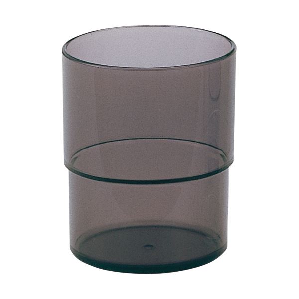 （まとめ）小森樹脂 スタッキングコップ 200ml ブラック 1個【×30セット】