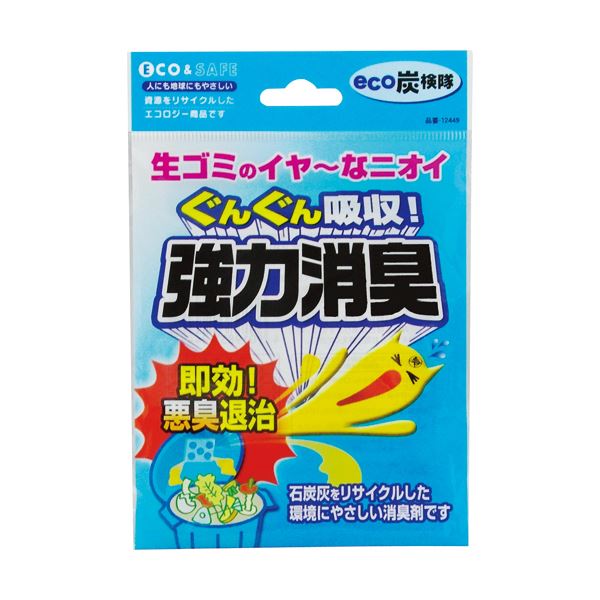 （まとめ）東和産業 eco炭検隊 生ごみ用消臭剤 1個【×30セット】