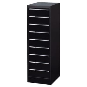 ナカバヤシ アバンテV2 フロアケース カラートレータイプ A4タテ 深9段 マットブラック AF-M9 1台