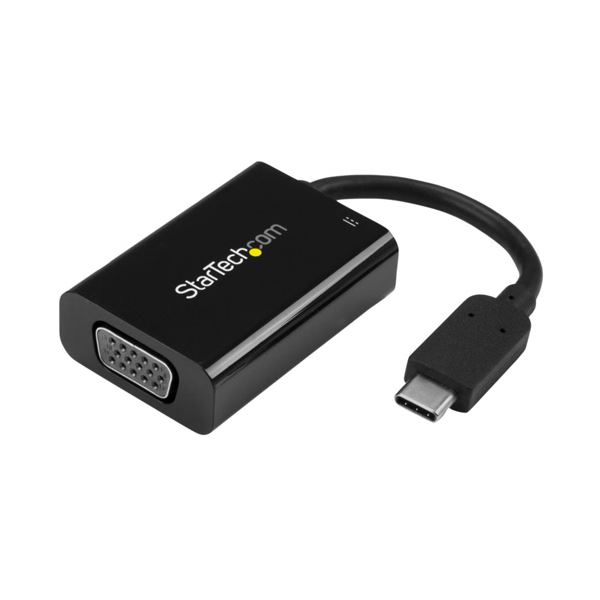 StarTech.com USB-C-VGA変換アダプタ 2048×1280 Power Delivery対応 CDP2VGAUCP 1個